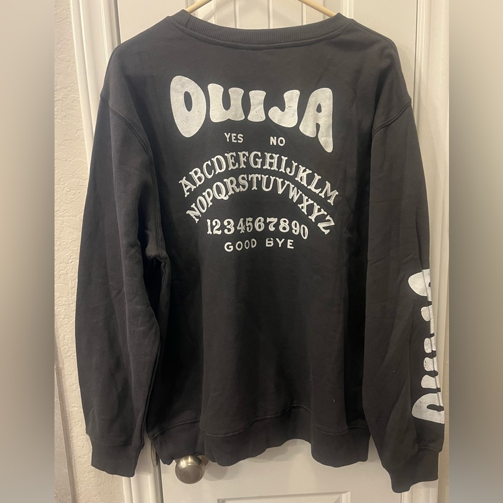 Ouija Board Sweatshirt Unisex Spooky Halloween Fall Pick Size M L NEW - Picture 2 of 4
